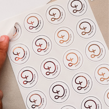 Cargar imagen en el visor de la galería, Stickers con foil acabado metálico