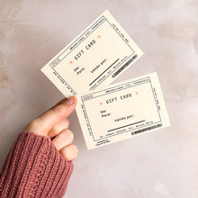 Cargar imagen en el visor de la galería, Gift card / Tarjetas de regalo