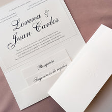 Cargar imagen en el visor de la galería, Invitación tipo carpeta con solapa mod.4