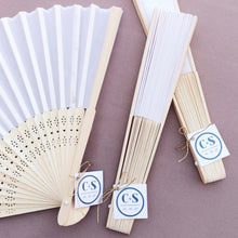 Cargar imagen en el visor de la galería, Abanicos con etiqueta