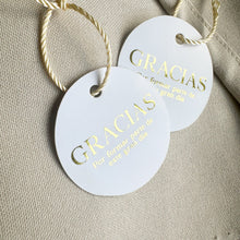 Cargar imagen en el visor de la galería, Etiquetas conlgantes circulares