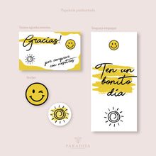 Cargar imagen en el visor de la galería, Diseños set de agradecimiento, sticker y etiqueta para empaque