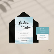 Cargar imagen en el visor de la galería, Invitación colección Acuarela "Aqua"