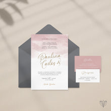 Cargar imagen en el visor de la galería, Invitación colección Acuarela "Dusty Rose"