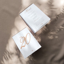 Cargar imagen en el visor de la galería, Menú o número de mesa tipo A con base