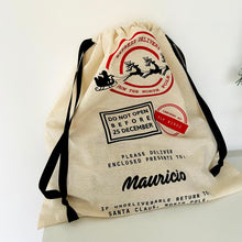 Cargar imagen en el visor de la galería, Costal para regalos "Santa"