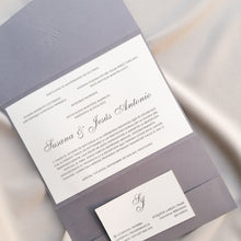 Cargar imagen en el visor de la galería, Invitación tipo carpeta con solapa mod.4