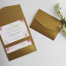 Cargar imagen en el visor de la galería, Invitación tipo carpeta con solapa mod.4