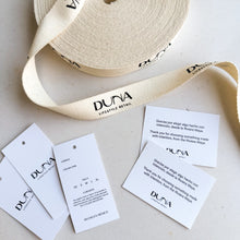 Cargar imagen en el visor de la galería, Kit: listón de algodón + tags + tarjetas
