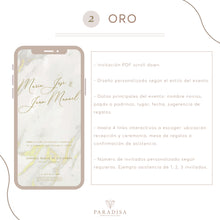 Cargar imagen en el visor de la galería, Invitación digital PDF interactivo personalizada
