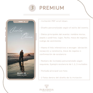 Invitación digital PDF interactivo personalizada