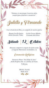 Invitación digital Botánica 2