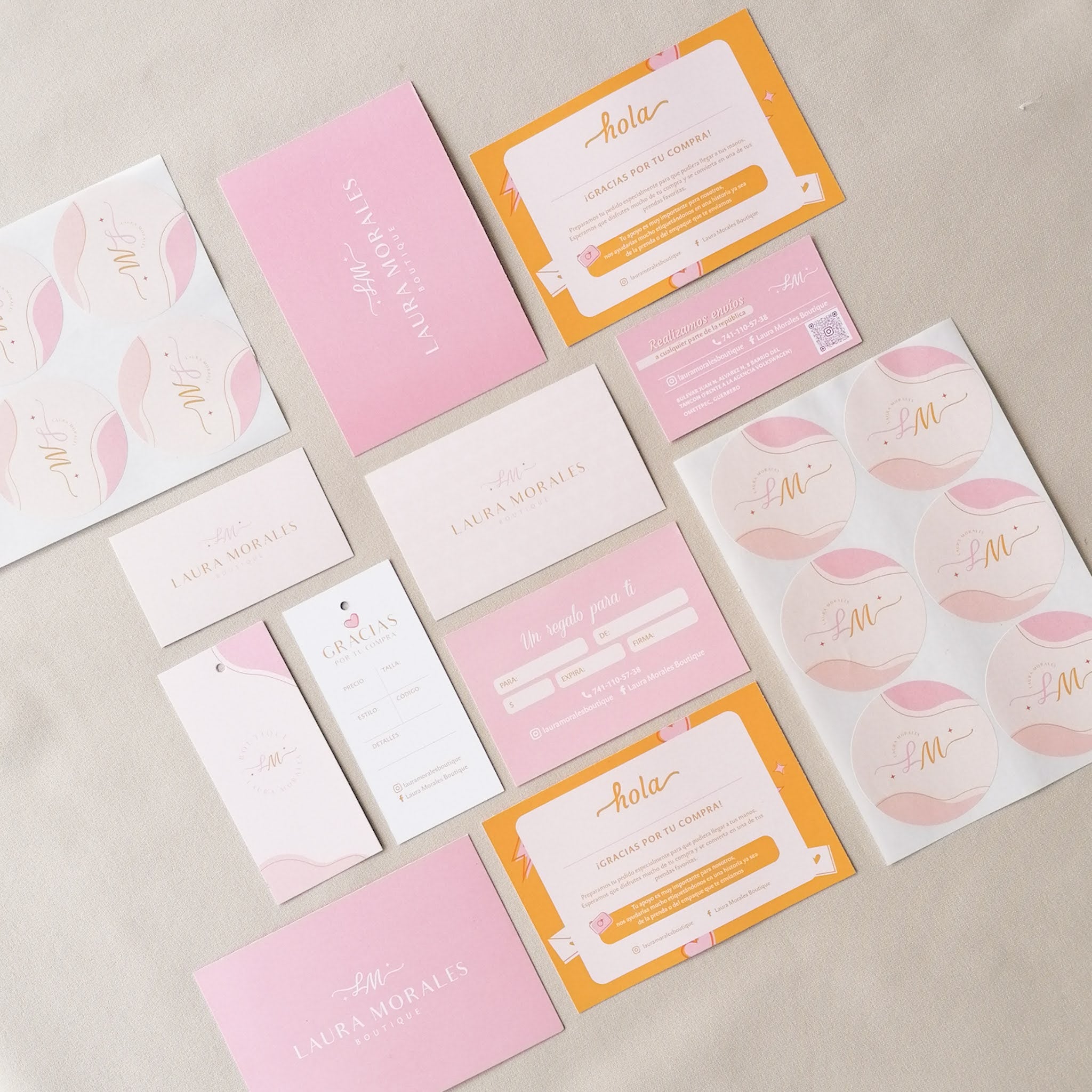 Agradecimiento,gift card, tags y stickers – Paradisa Print