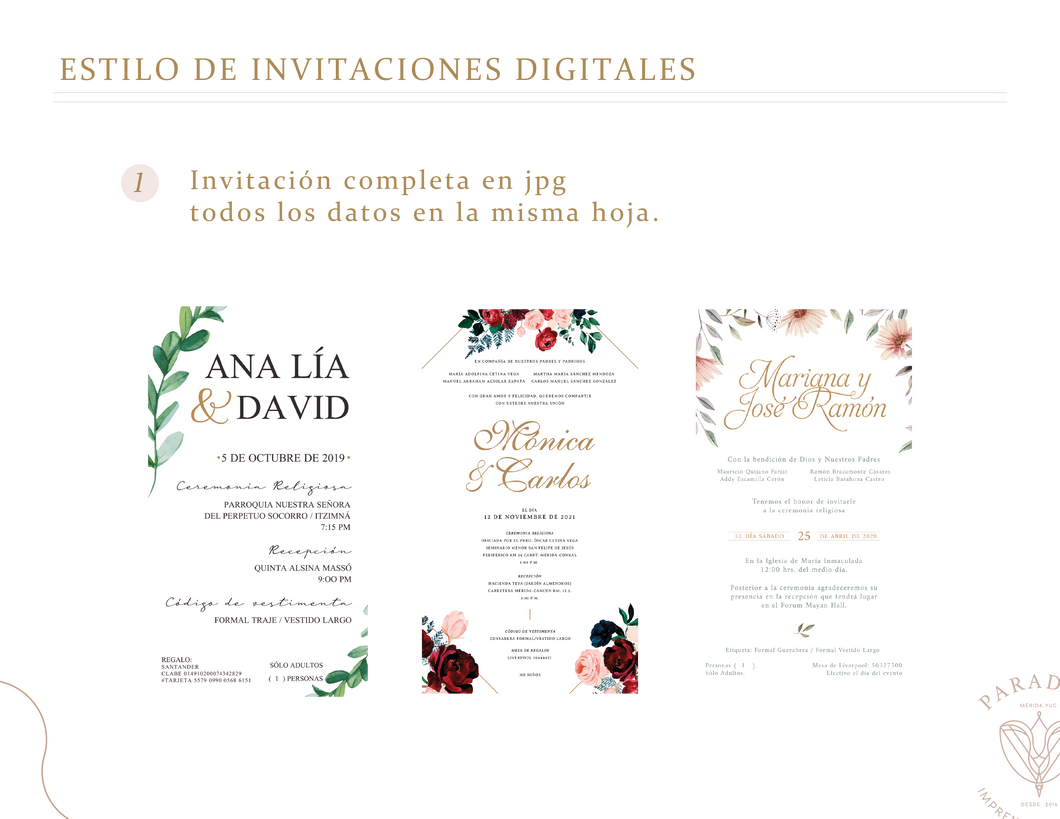 Invitación digital personalizada