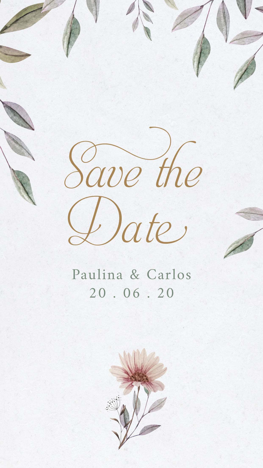 Save the date Floral 5